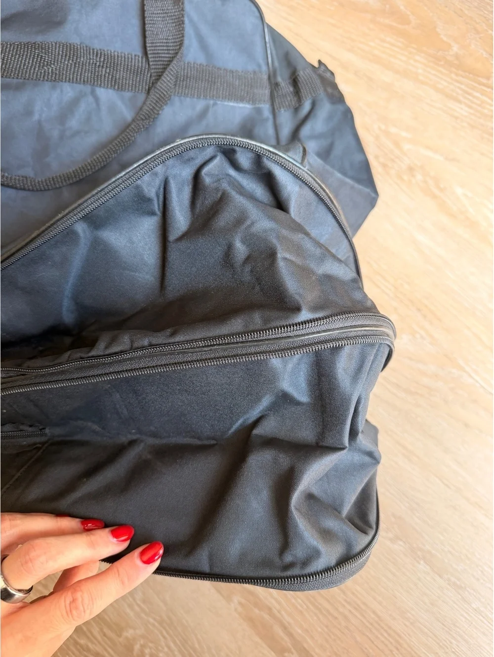 Vintage 90s Marlboro Pro-Sport Black Travel Duffle Bag with Wheels and Handles
